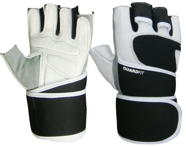 GuardFit Premium Leather Weight Lifting Gloves