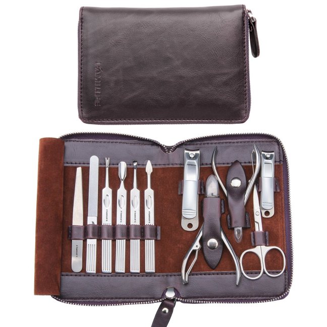 Stainless Steel Manicure Set with Box