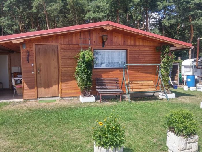 wooden big house in camping